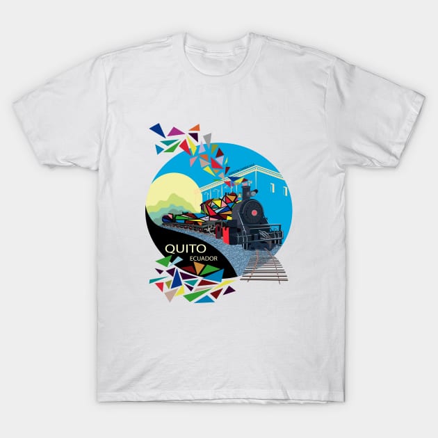 Tren Chimbacalle Quito T-Shirt by leeloolook